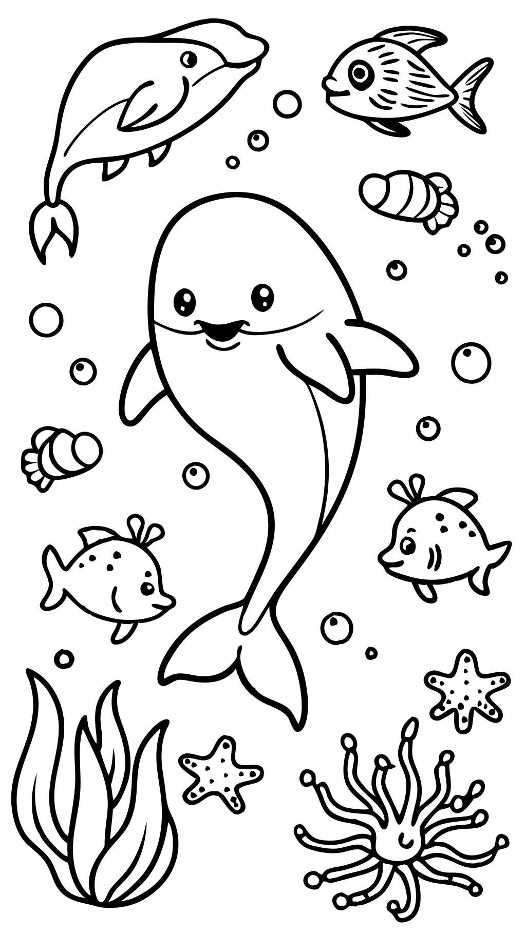 coloriage des animaux de mer